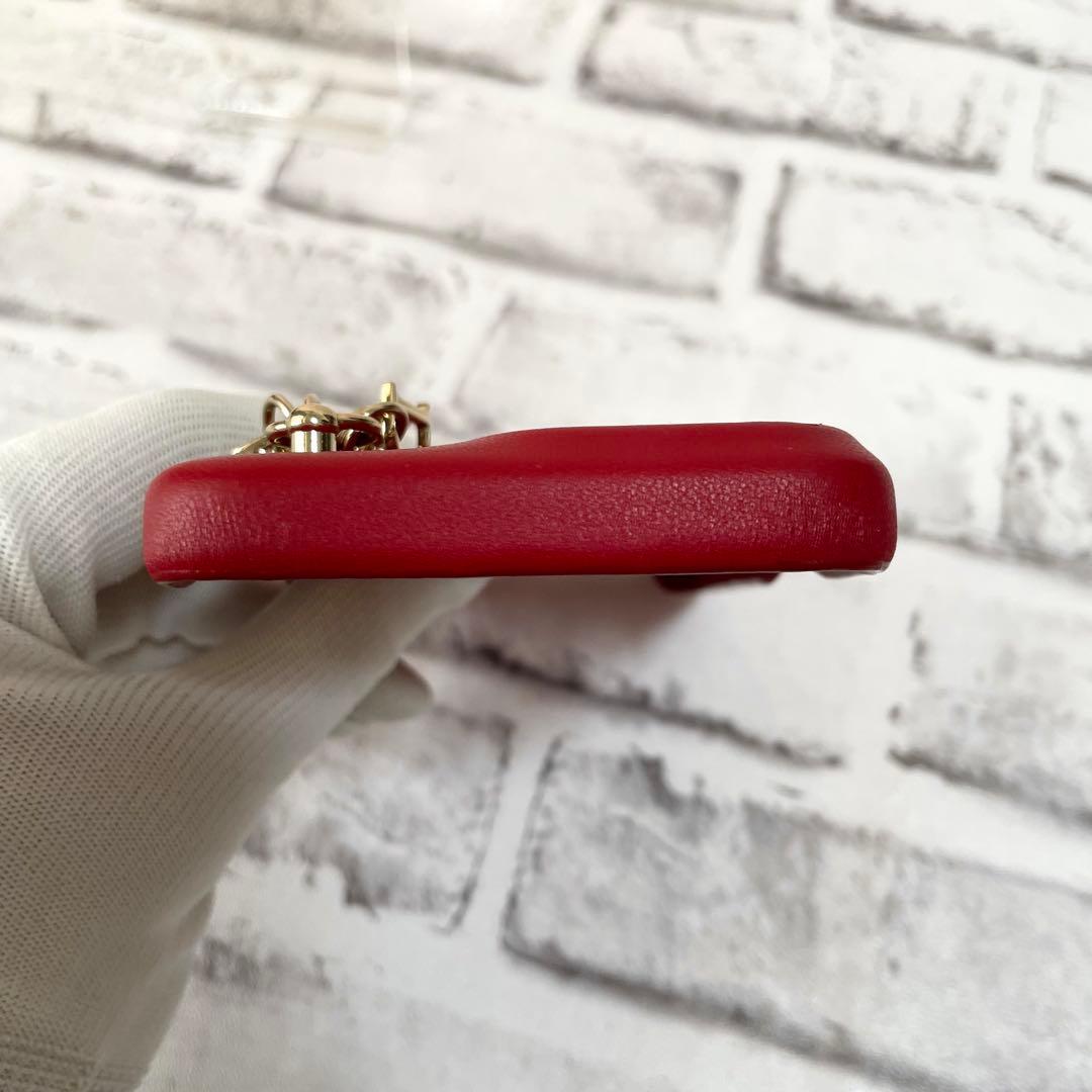 極美品✨クリスチャンディオール　iPhone15Pro Max キルティング　赤