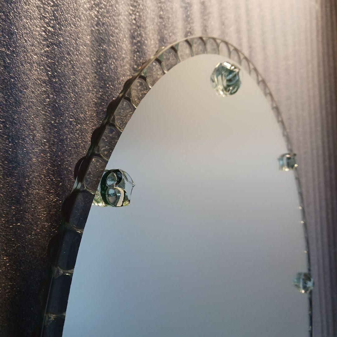 楕円形壁掛け鏡