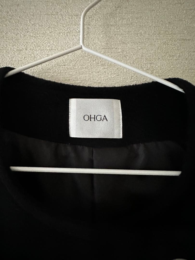 OHGA パフコート　黒　PUFF コート　オーガ　美品　ブラック