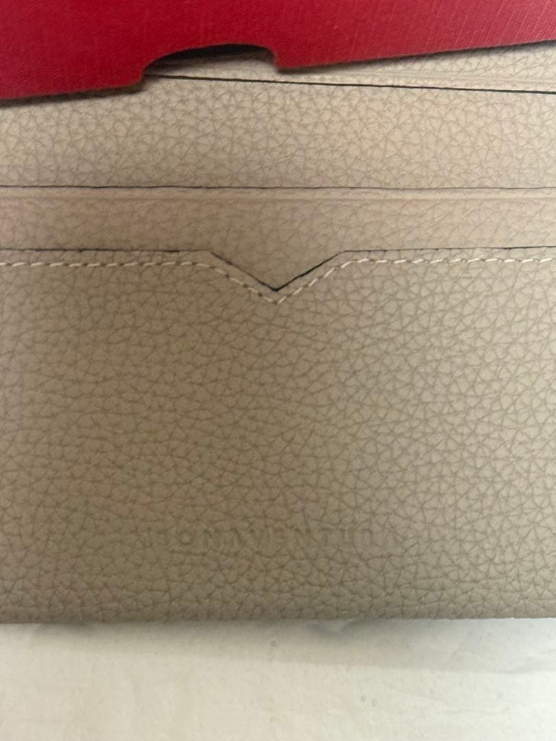 新品未使用◎BONAVENTURA ボナベンチュラ ベージュ レザー 名刺入れ