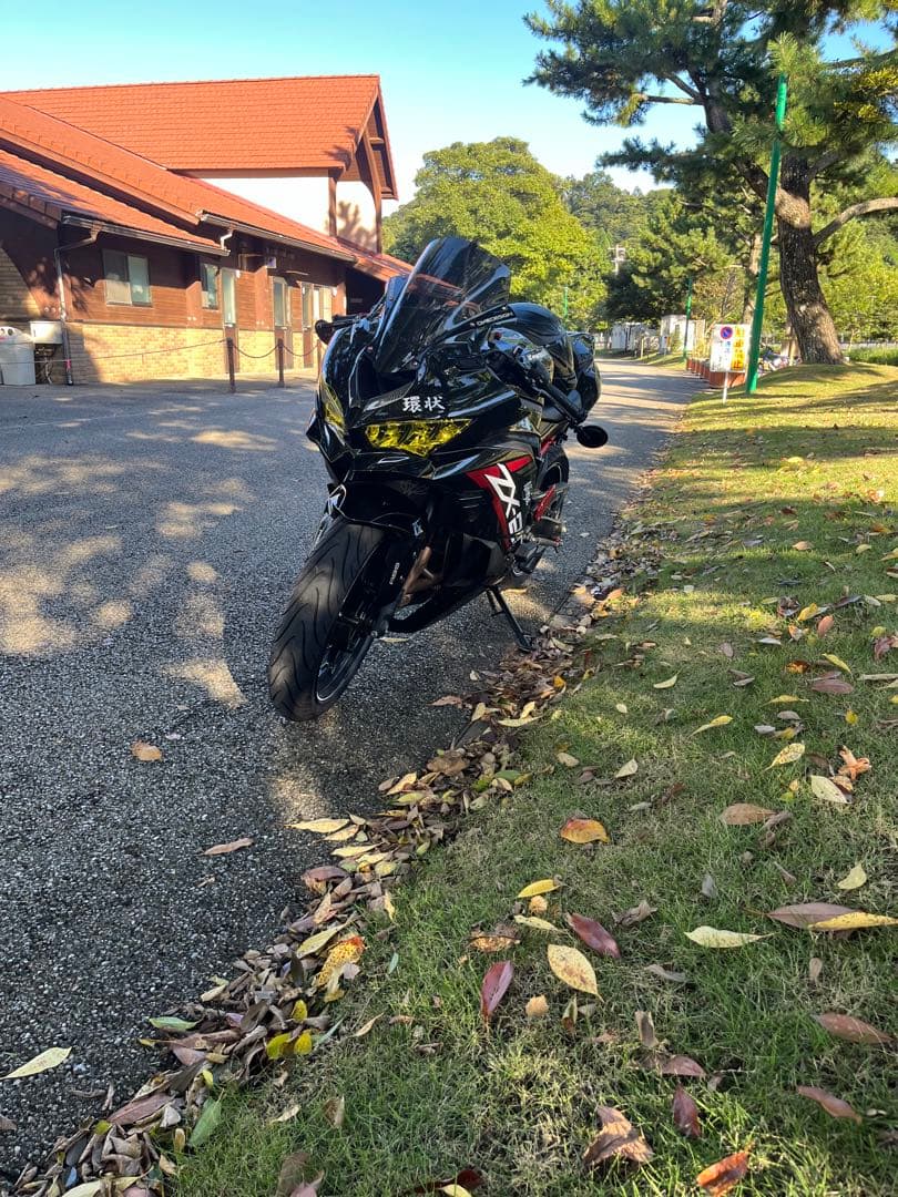 zx25r 純正ヘッドライト　加工　黄色