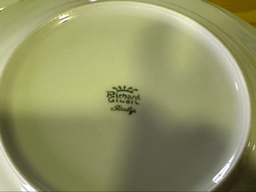 k540 ジノリ ボウル スーププレート　ベッキオホワイト23.5センチ 4枚