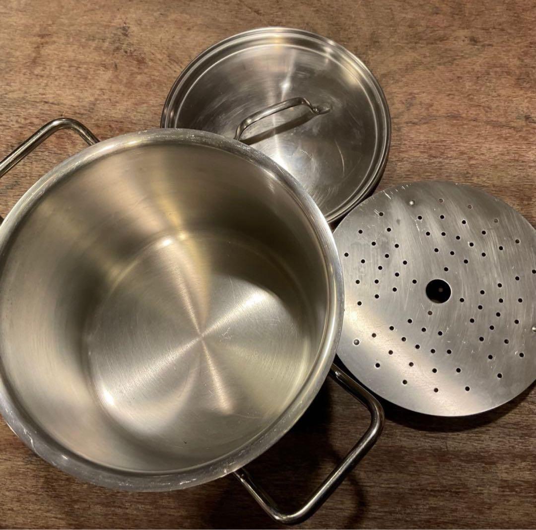 希少品★西ドイツ製★フィスラー★両手鍋★プロコレクション★蒸し板➕取説付き