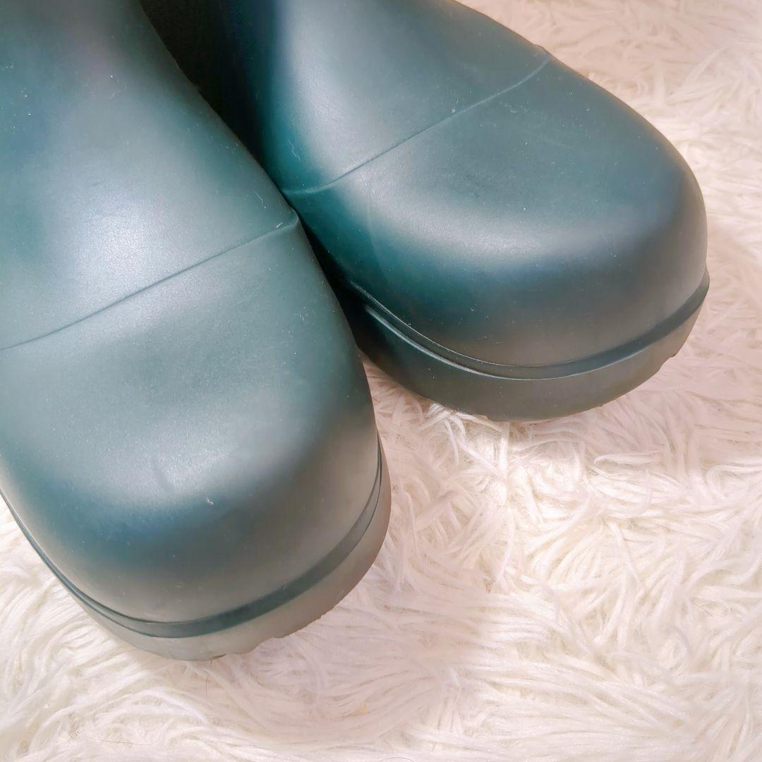 美品 BOTTEGA VENETA (23cm) ボッテガ パドルブーツ 緑