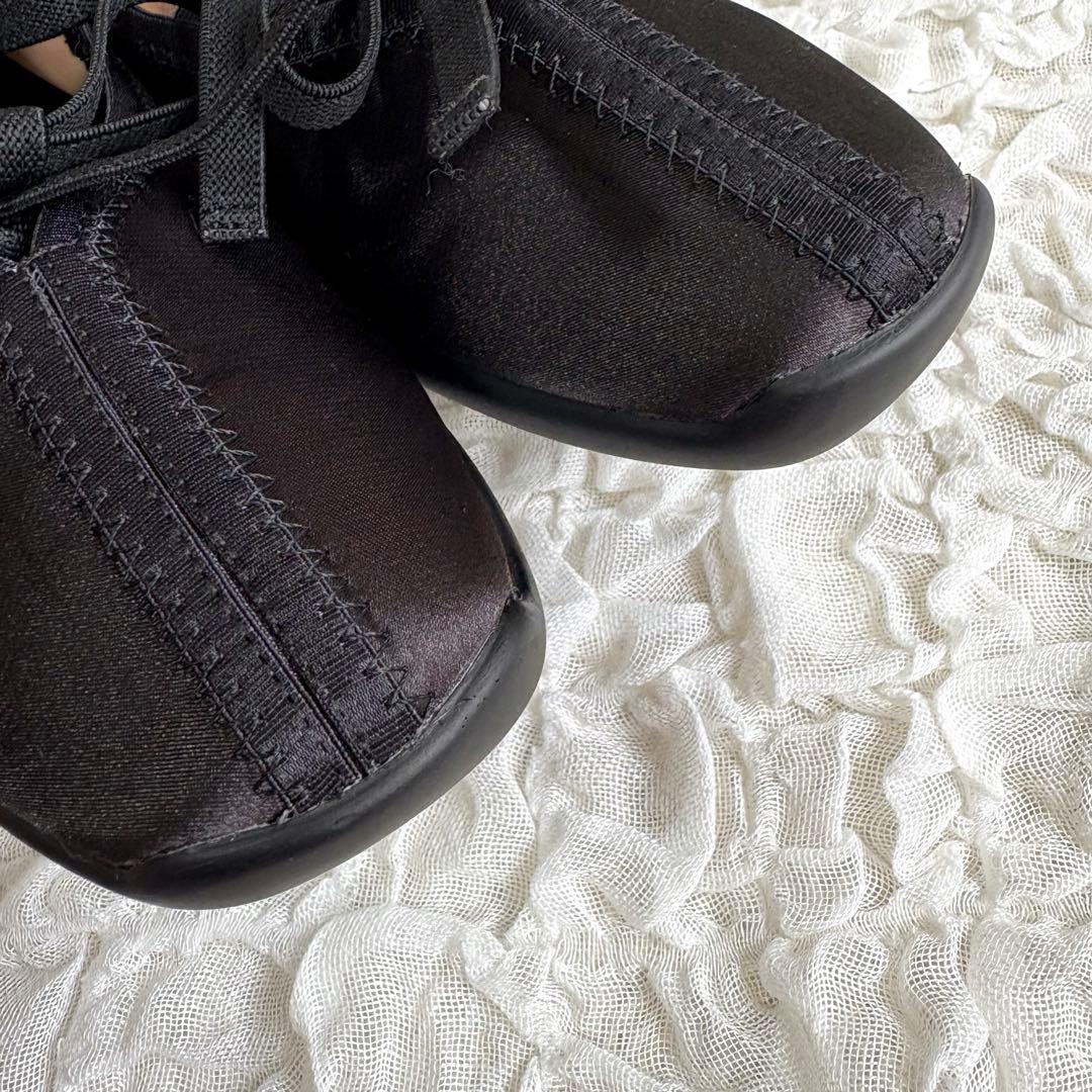 LETALON ルタロン Lダブルリボンバレリーナ バレエシューズ 黒 23cm