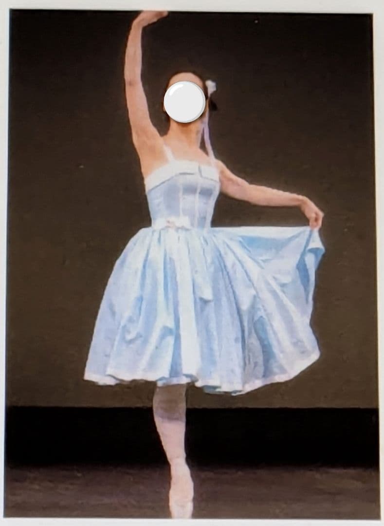 バレエ衣裳/サテンフレアスカート。5着セット　頭飾り付き。