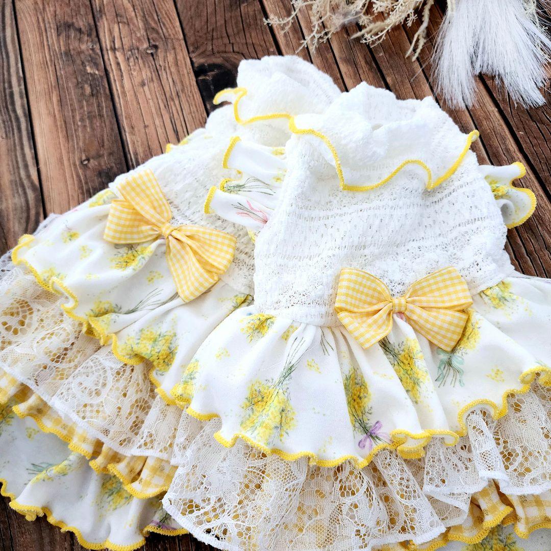 あいちゃん様❤ミモザブーケ♡ハンドメイド犬服