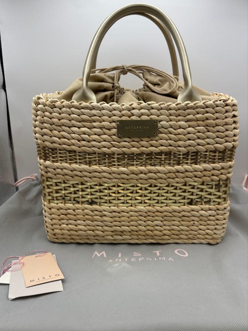 美品 ANTEPRIMA MISTO アンテプリマ チェストワイヤー かごバッグ