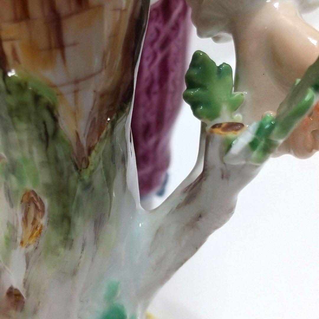 マイセン 鳥の巣を持つ少年 人形 フィギュリン 置物 meissen