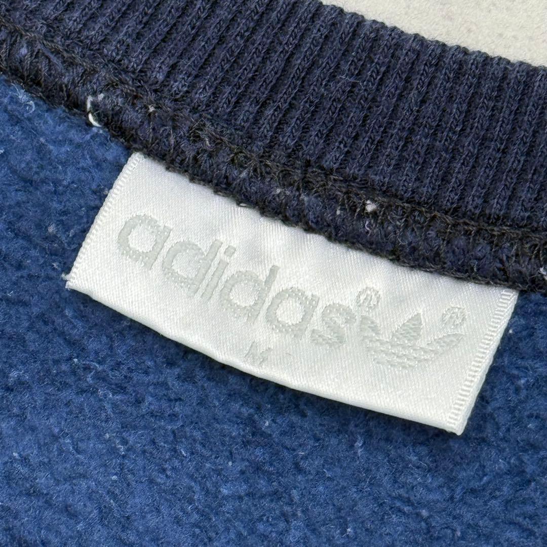 90s old adidas アディダス スウェットシャツ ネイビー M