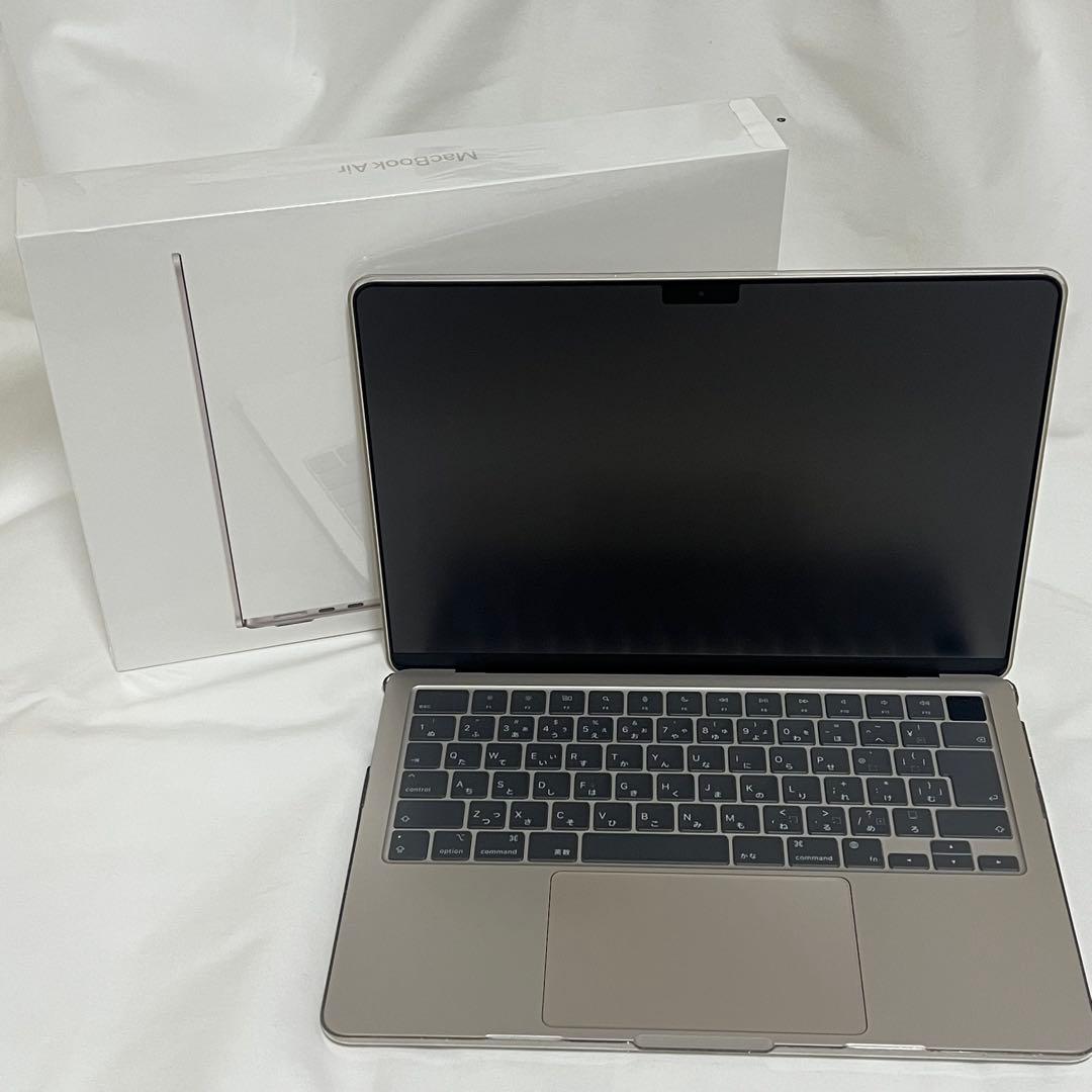 蟹*所様 【ほぼ未使用】MacBook Air M2 256GB スターライト1