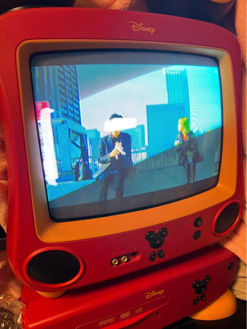 ヤ*ん様 Disney ミッキー型ブラウン管テレビ&DVD