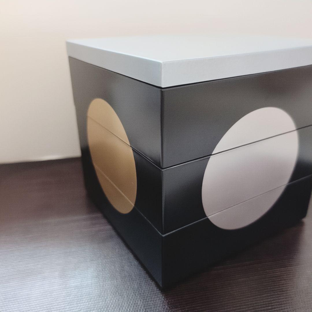 【栗原はるみ】重箱 　お重　日月柄　三段重