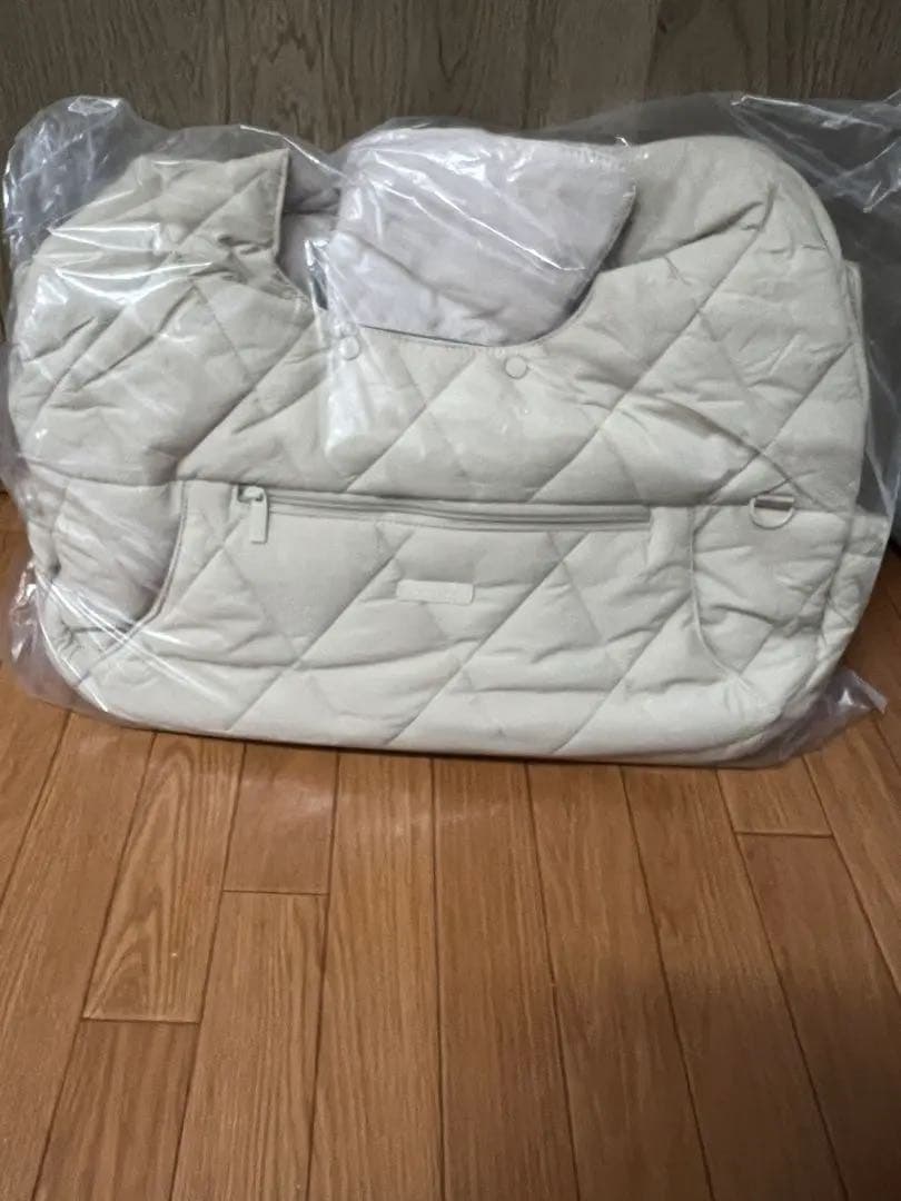 【新品】moncheri キルティングメッシュ付きフロントバッグ★M★ベージュ