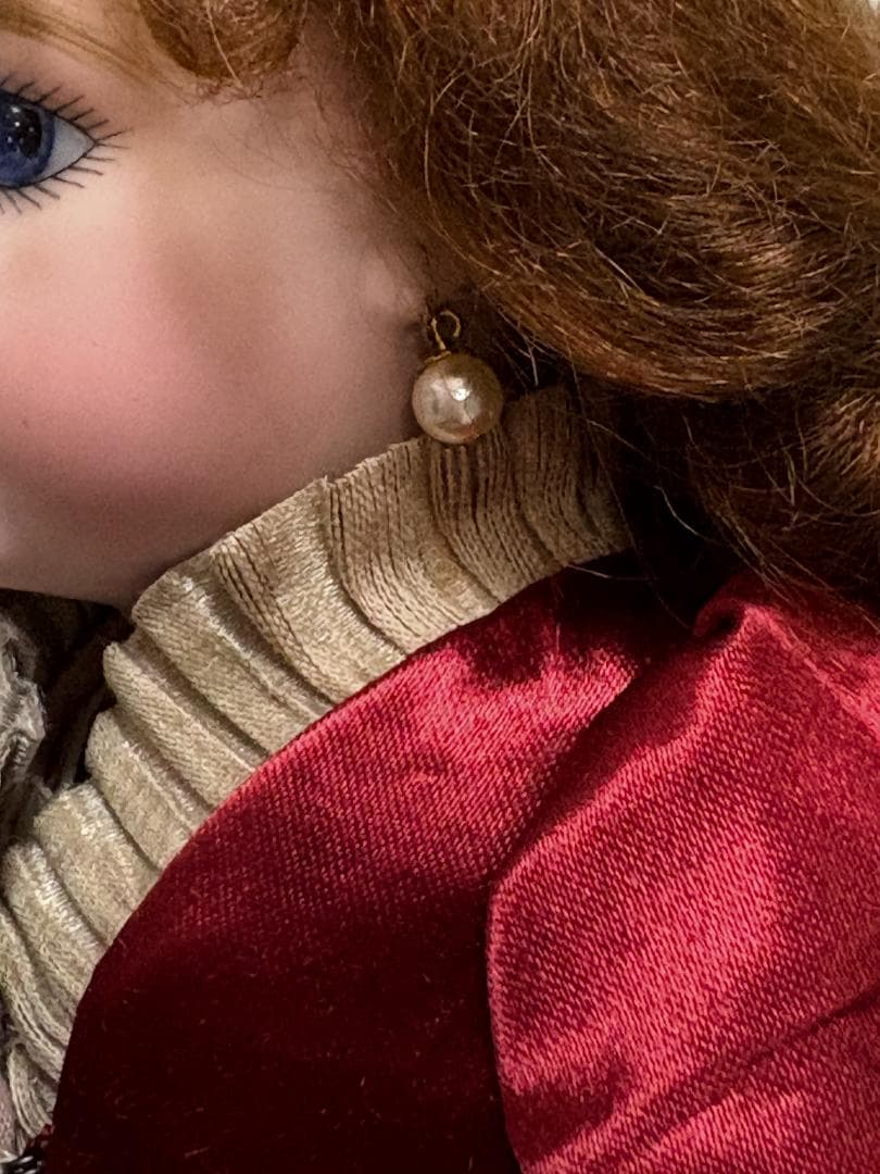 ✴︎ちょっと休憩中✴︎ビスクドール用♡ドレス(深紅)セット