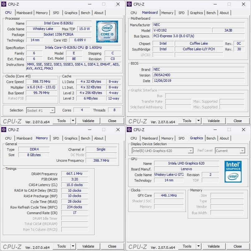 値下特価★NEC VersaPro VX-6 i5-8世代 SSD256GB
