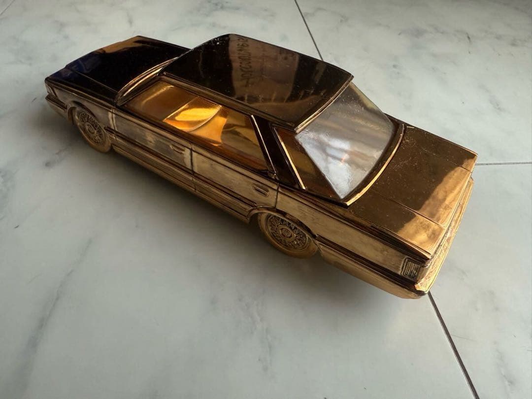 日産 セドリックY30金属製シガレットケース オルゴール 当時物！NISSAN