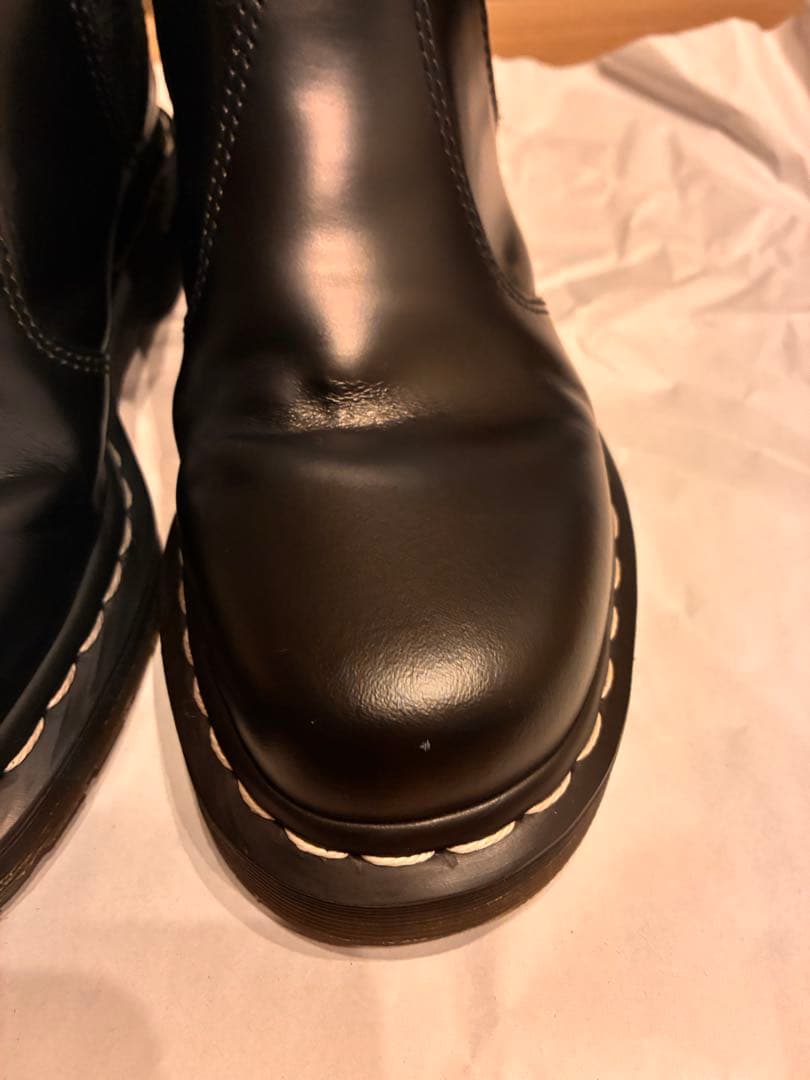 ドクターマーチンチェルシーブーツ　23cm ホワイトステッチ