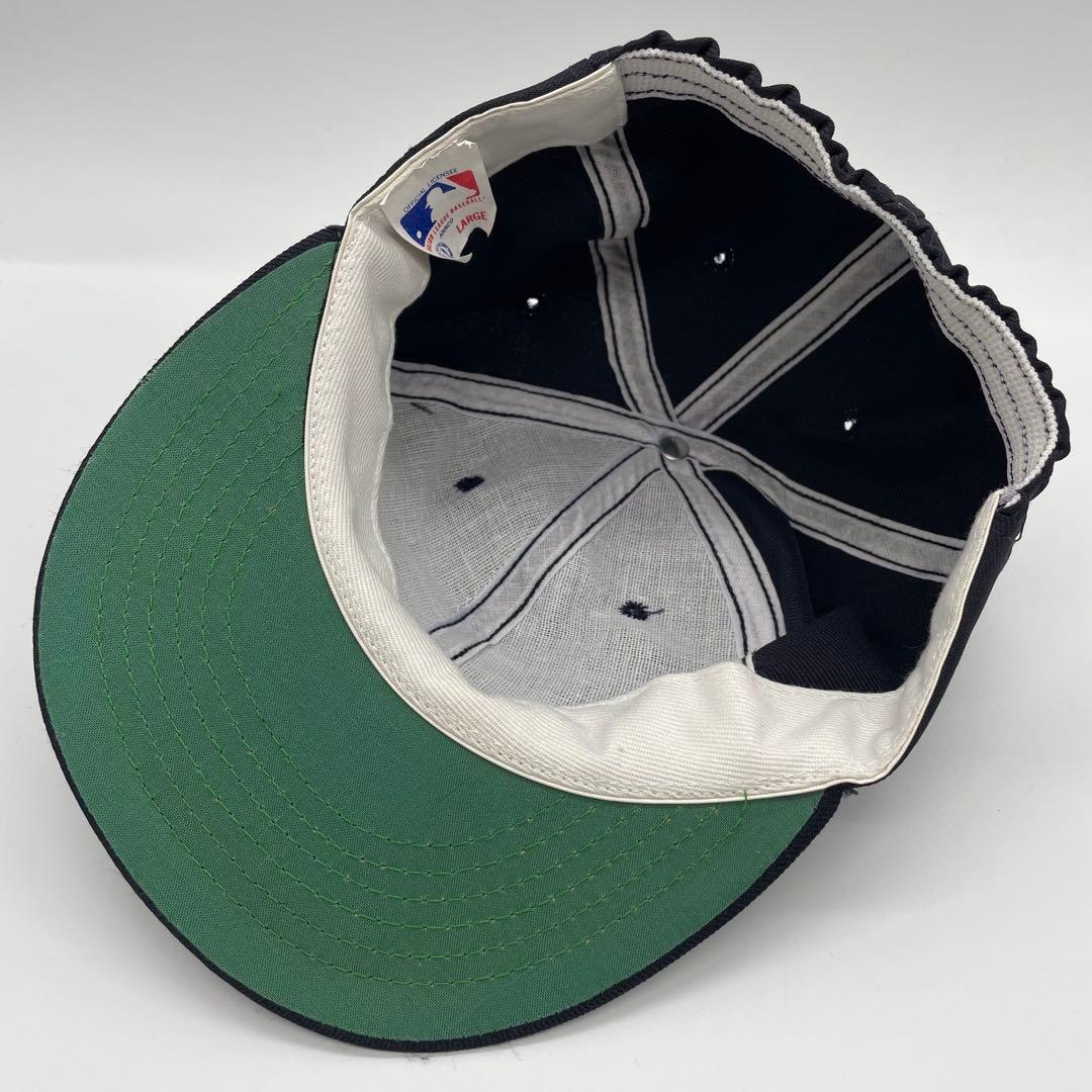 【超希少】80s ヤンキース キャップ ANNCO つば裏緑 ビンテージ 美品