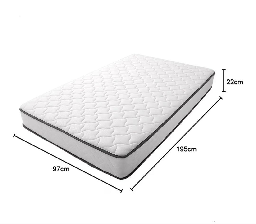 トリプルエッジサポート マットレス 97x195x22cm ※女性使用
