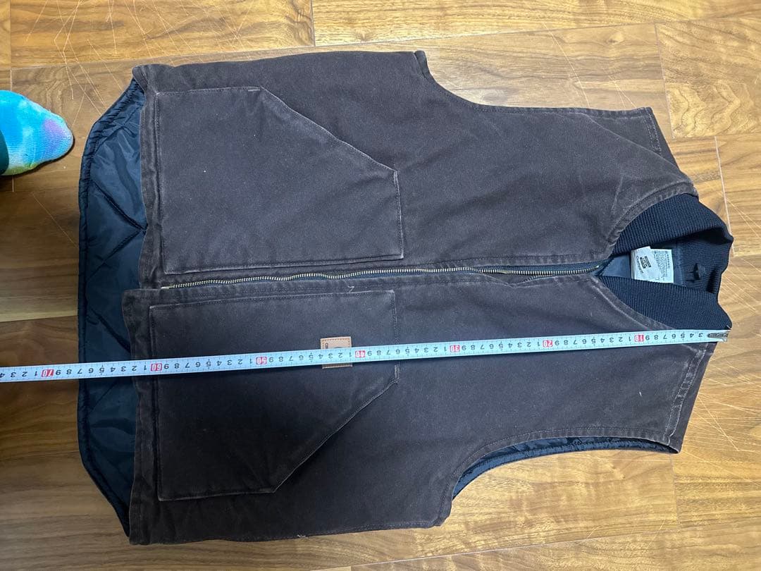 Carhartt ダークブラウン ベスト Medium