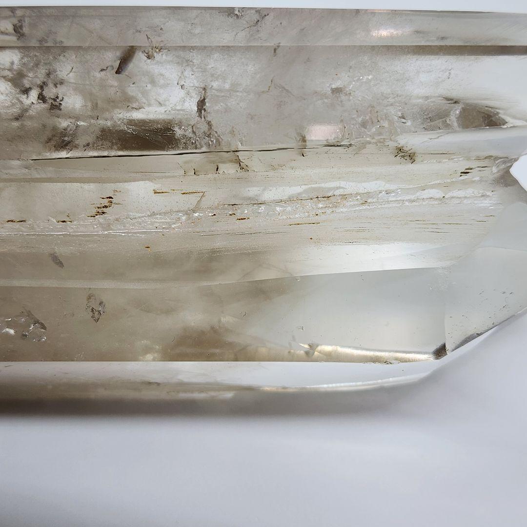 ファントム入りスモーキークォーツ ツインタワー 大型16cm 天然石 原石