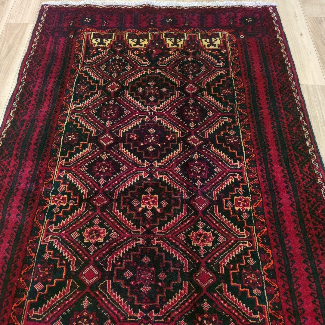 ペルシャ絨毯 バルーチ 手織り 240x118ｃｍ ウール balouch