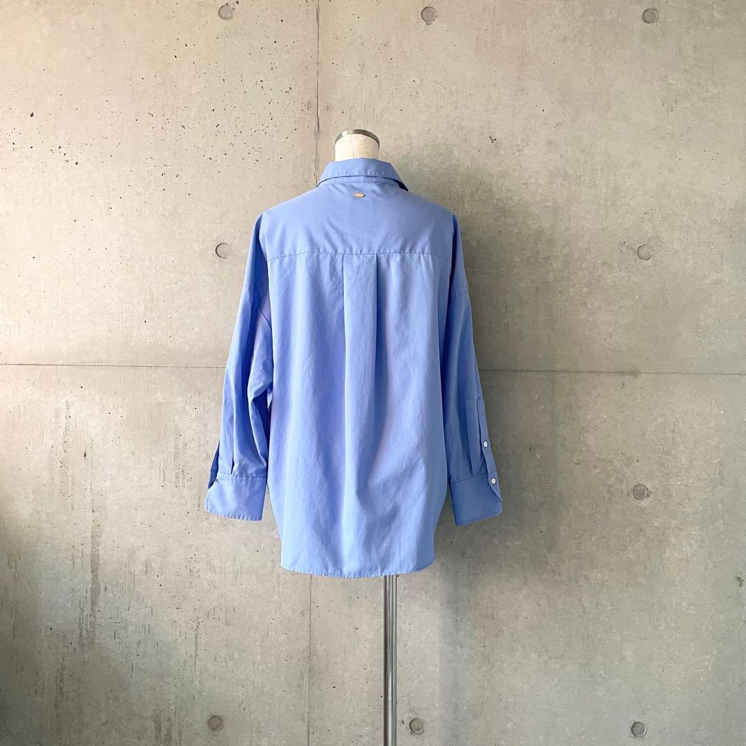 アニュアンスanuansスタンダードシャツブルーFREE