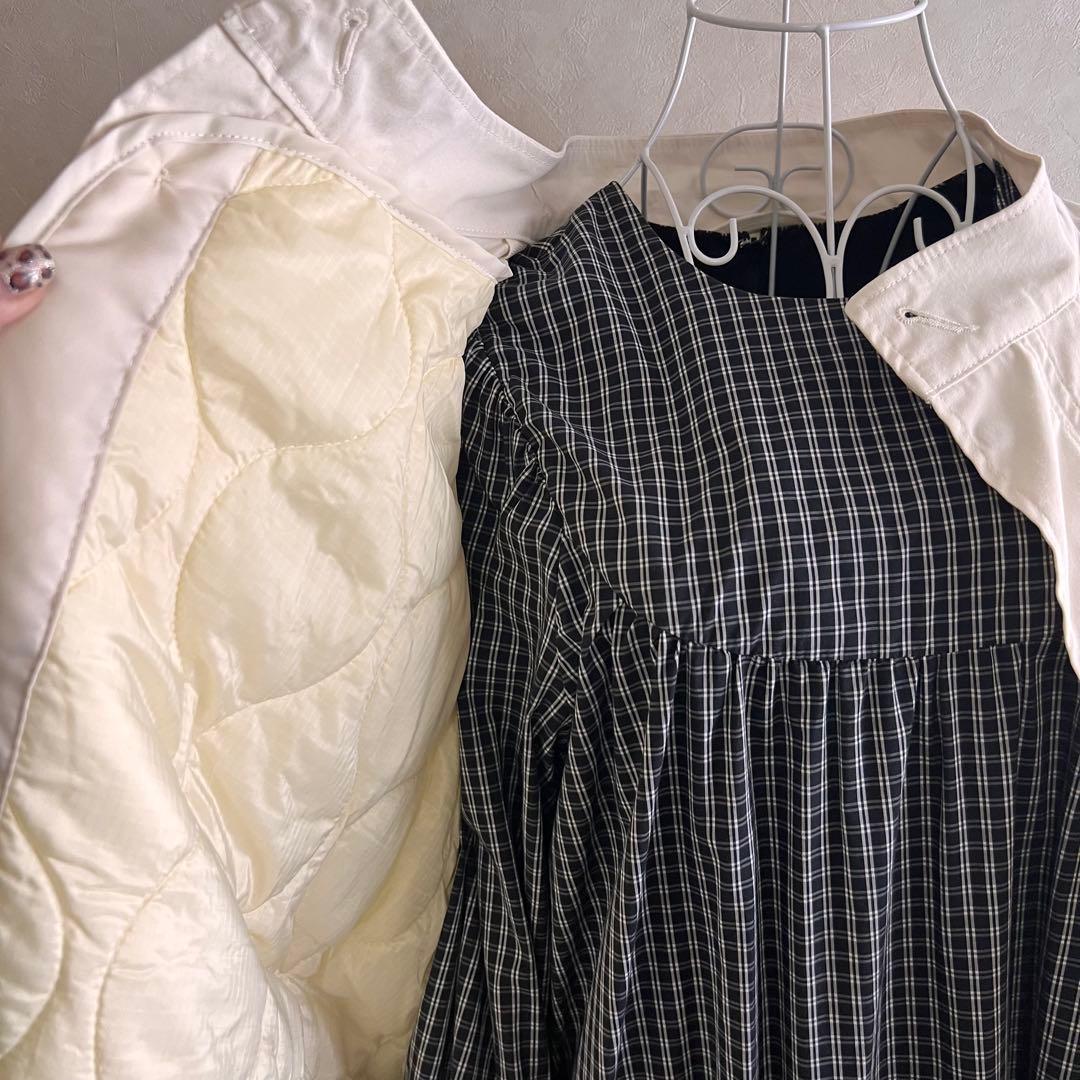 FREAK'S STORE/モッズコート キルトライナー付きモッズコート 白