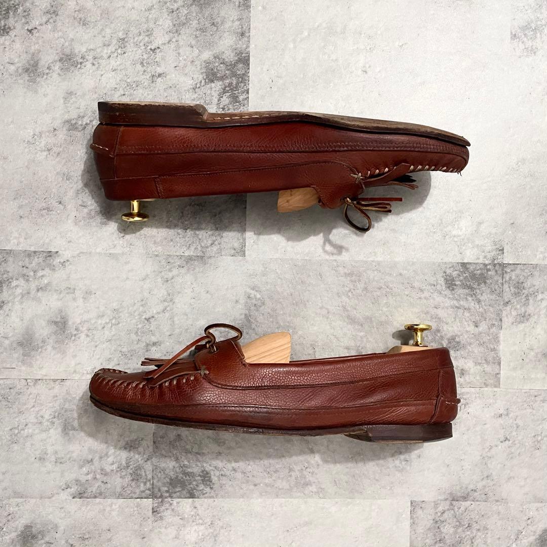 Polo Ralph Lauren ラルフローレン レザー モカシン デッキ 茶