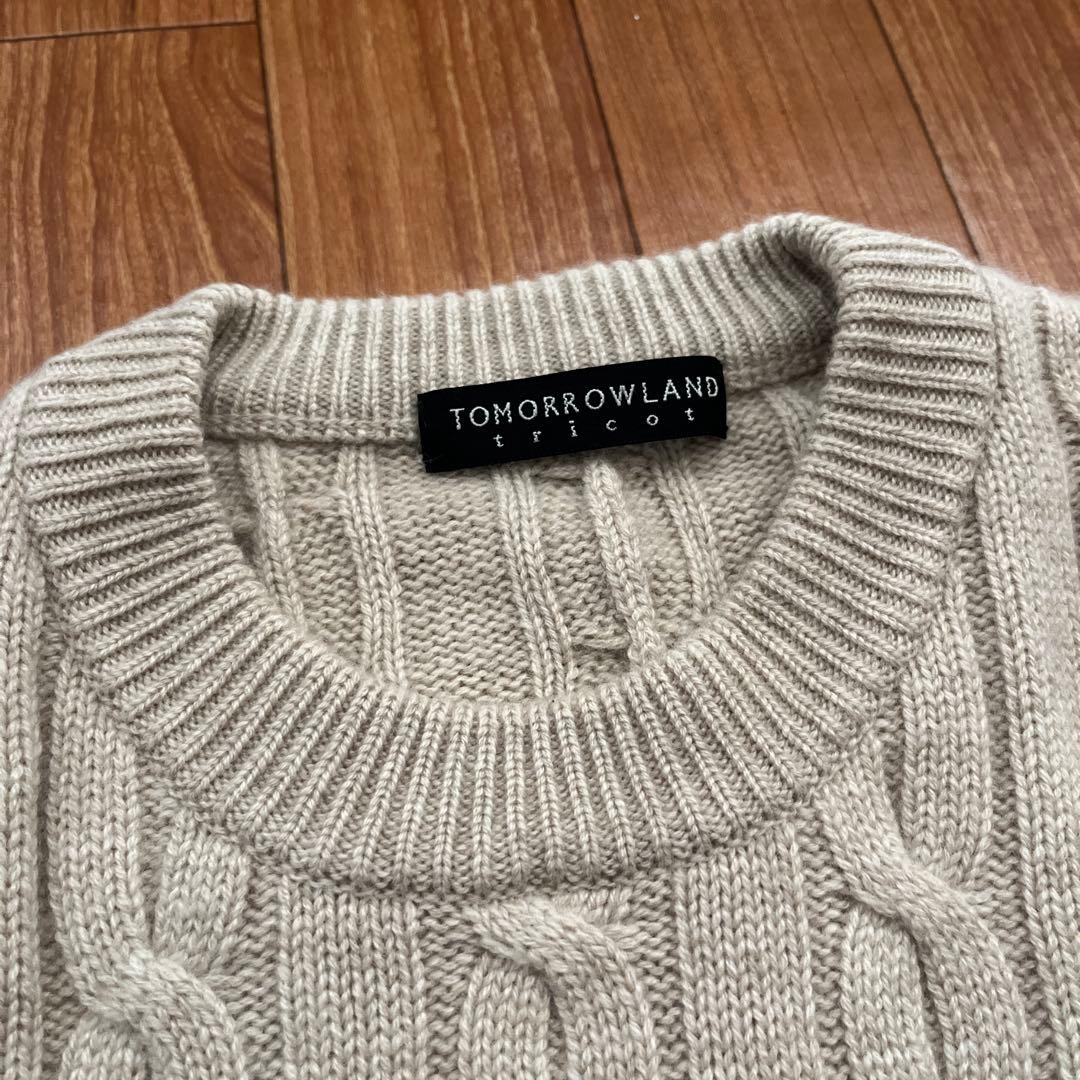TOMORROWLAND ケーブル編み カシミアセーター