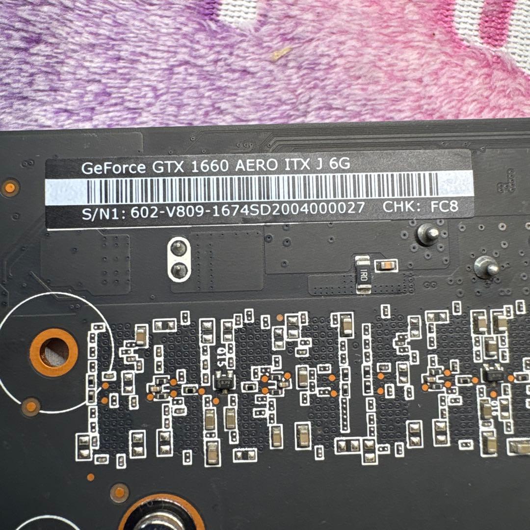 GeForce GTX 1660 AERO ITX J 6G グラフィックボード