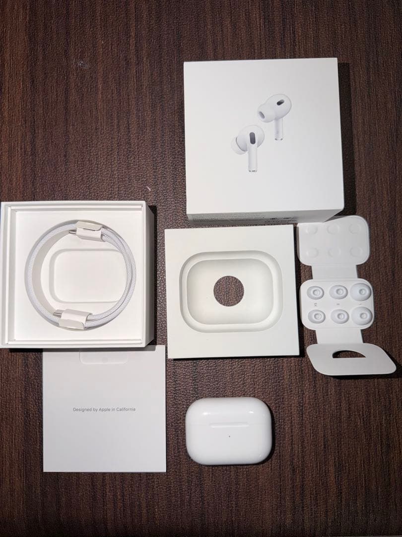 【保証有】AirPods Pro 第二世代本体 ホワイト 充電ケーブル付き