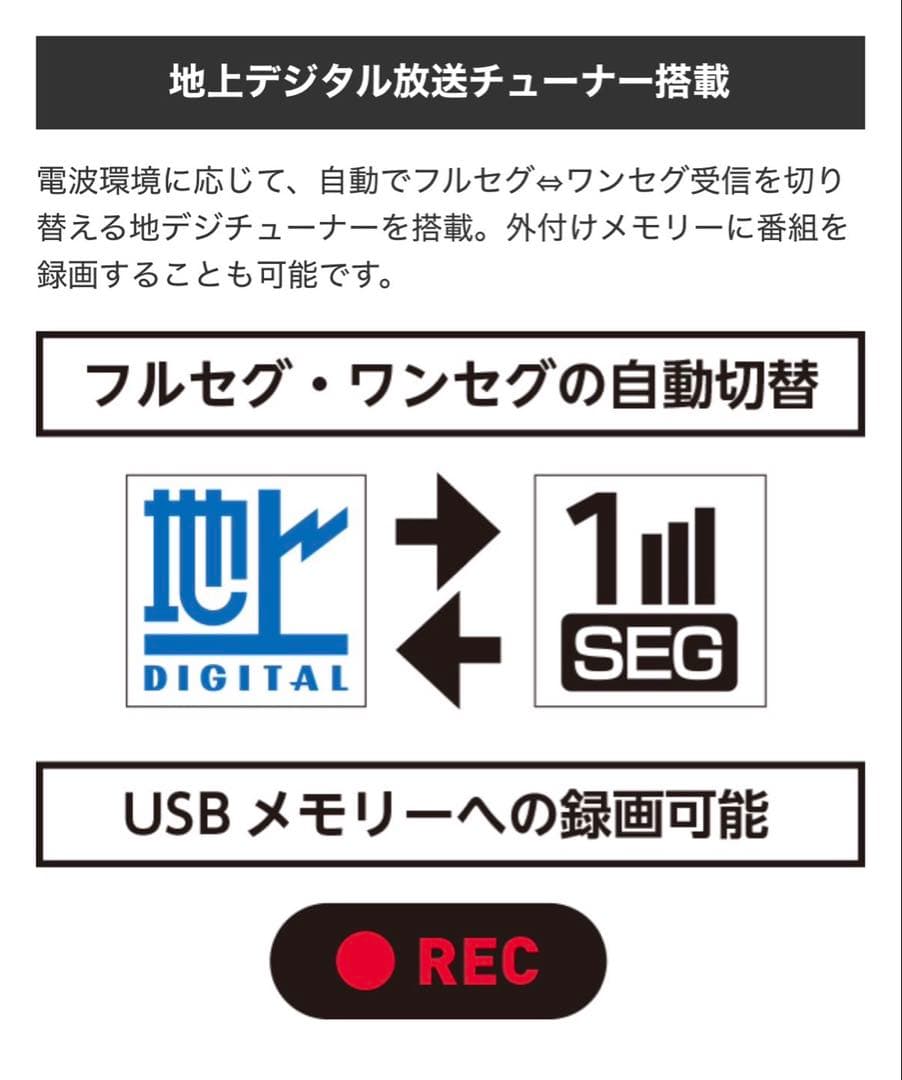 【新品・未使用】ORION OP-1001W 地デジ/HDMI対応