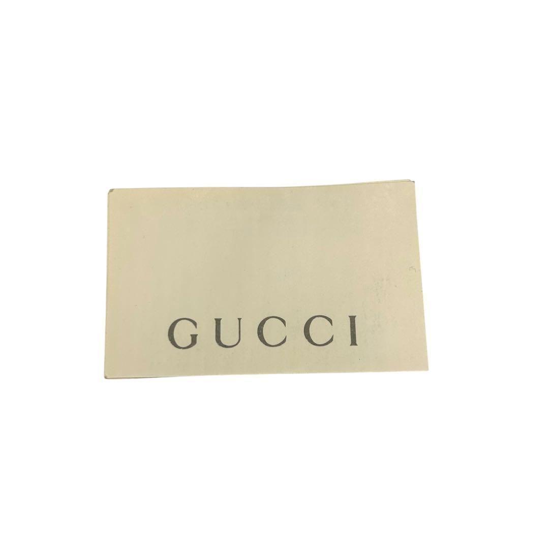 良品 596 グッチ ショルダーバッグ GG キャンバス レザー ブラウン