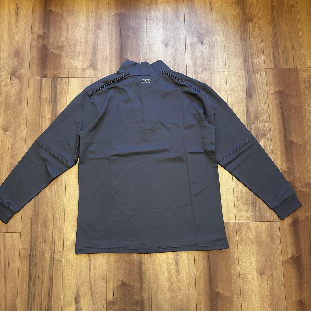 長袖　モックネック　ハーフジップ　メンズ　ゴルフウェア　新品タグ付き　サイズL