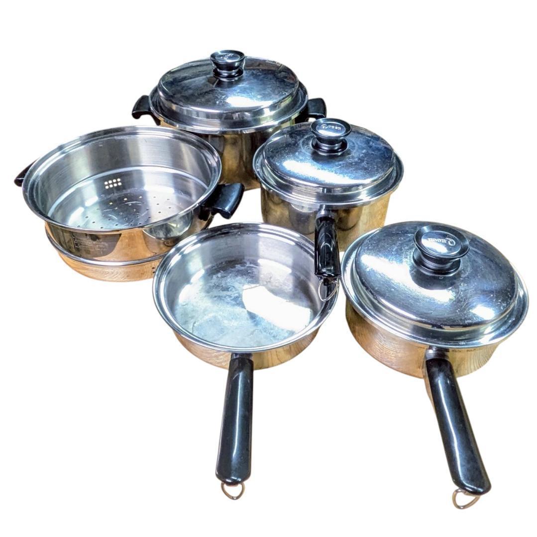 アムウェイ クイーン シチューパン スチーマー 片手鍋 4点セット