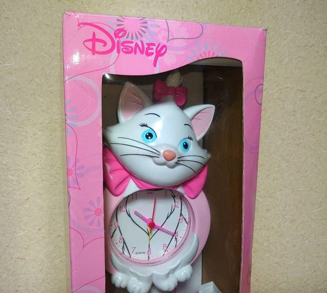 Disney ディズニー おしゃれキャット マリー 壁掛け 置き時計 時計