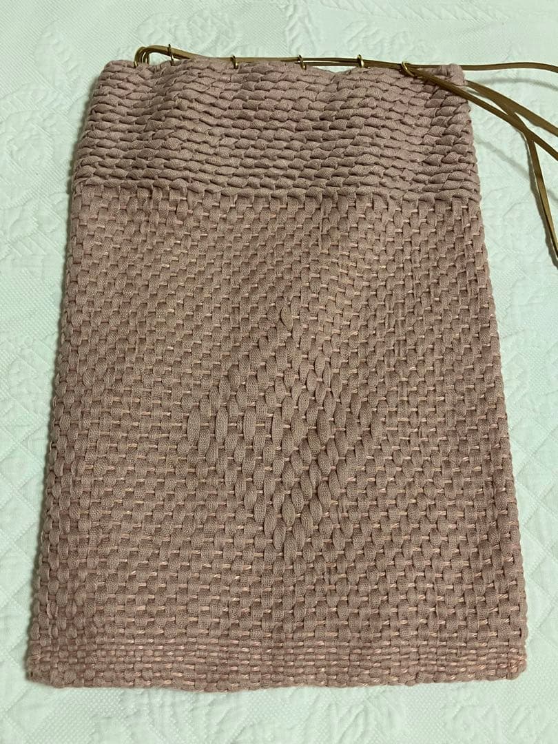 lilas.junko⭐︎ SIRISIRI ピンク 編み 巾着型 バッグ