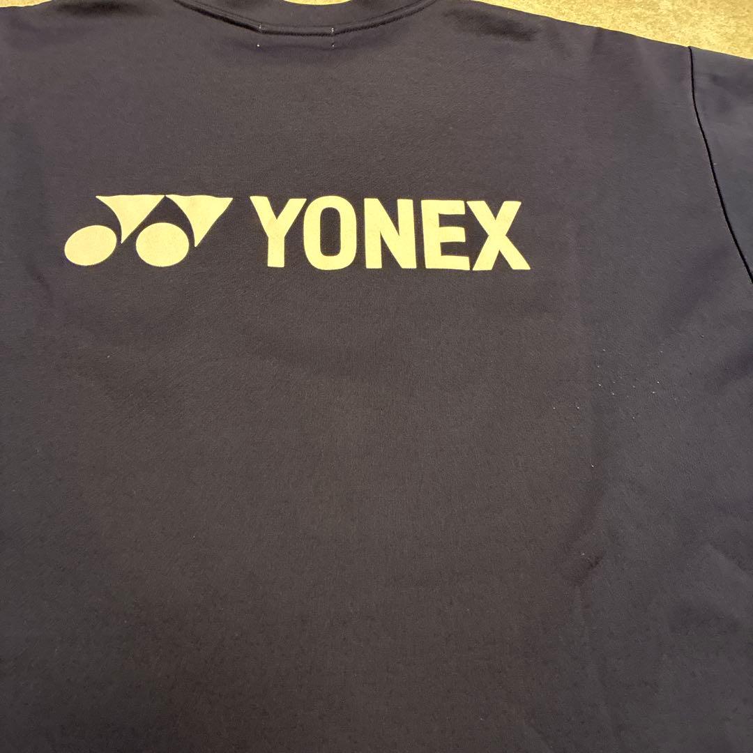 【早稲田Tシャツ】YONEX ネイビーシャツ 軟式テニス　Lサイズ