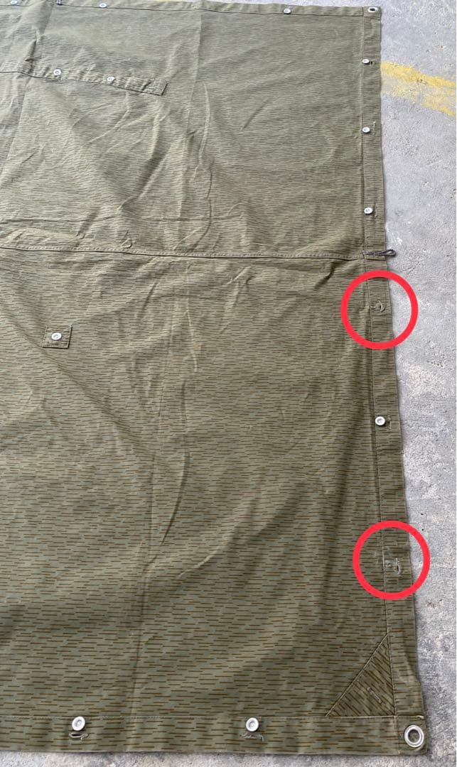 東ドイツ軍幕　ポンチョ　テントシート　1枚