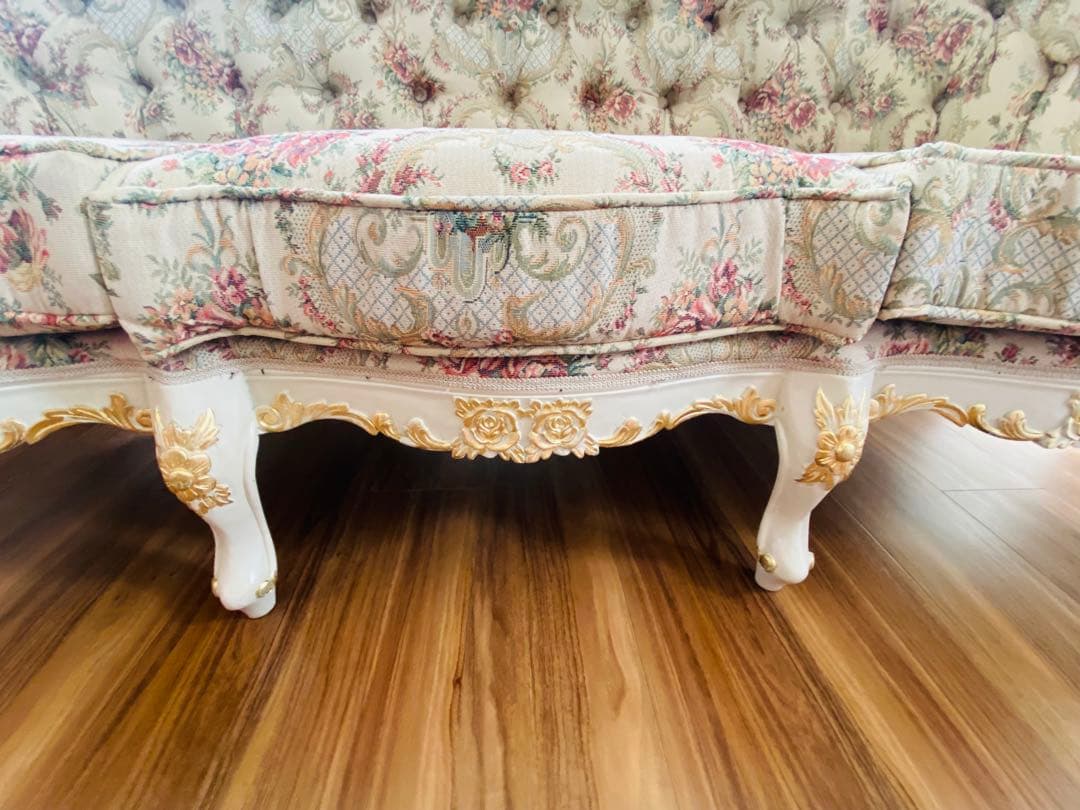 ロココ調 ソファ 3P