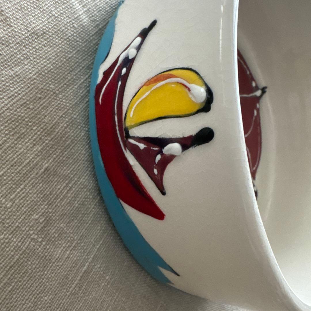 リッツカールトン　パラソルとヨットとトイプードルのデザインの陶器ボウル