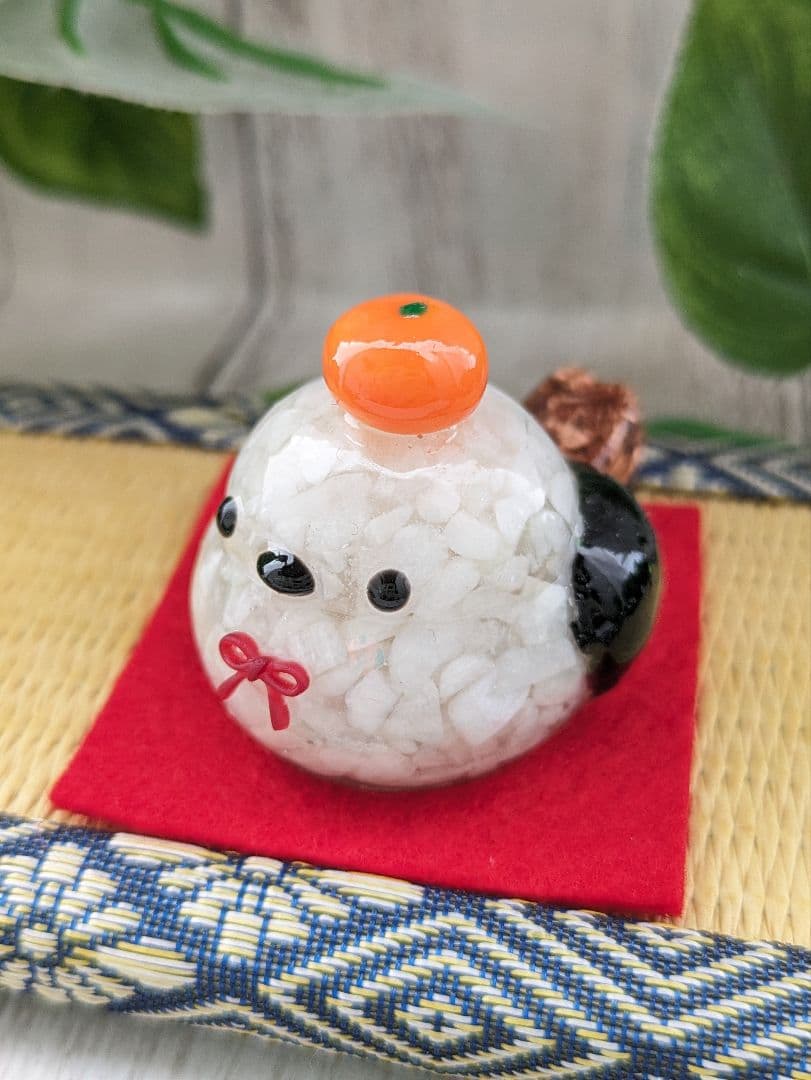 【おりおり】かがみもちになりたいシマエナガちゃん形オルゴナイト☆他２点