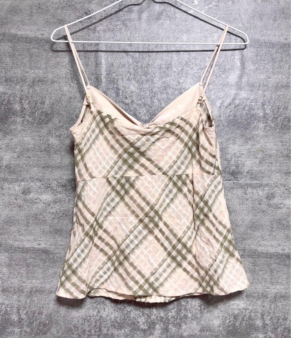 BURBERRYBLUELABEL✴︎ラメ糸がキラリ✴︎ピンクサテンリボンワンピース