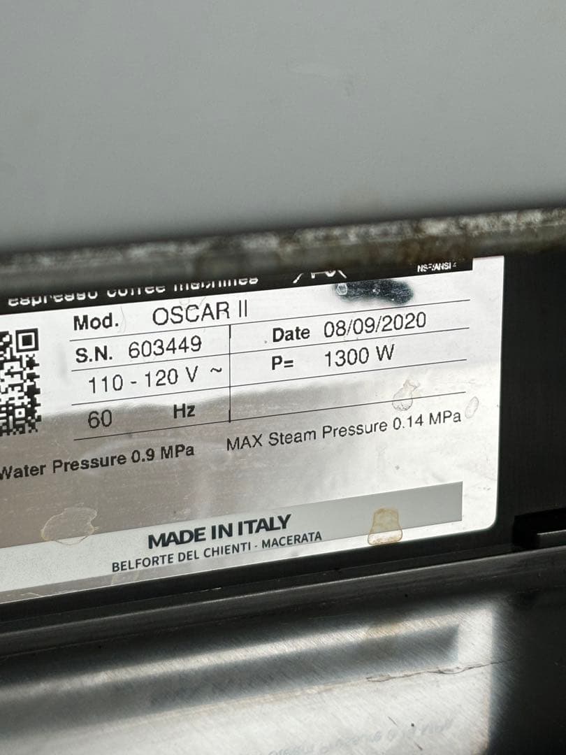 エスプレッソマシン シモネリ オスカー2 エウレカ グラインダー