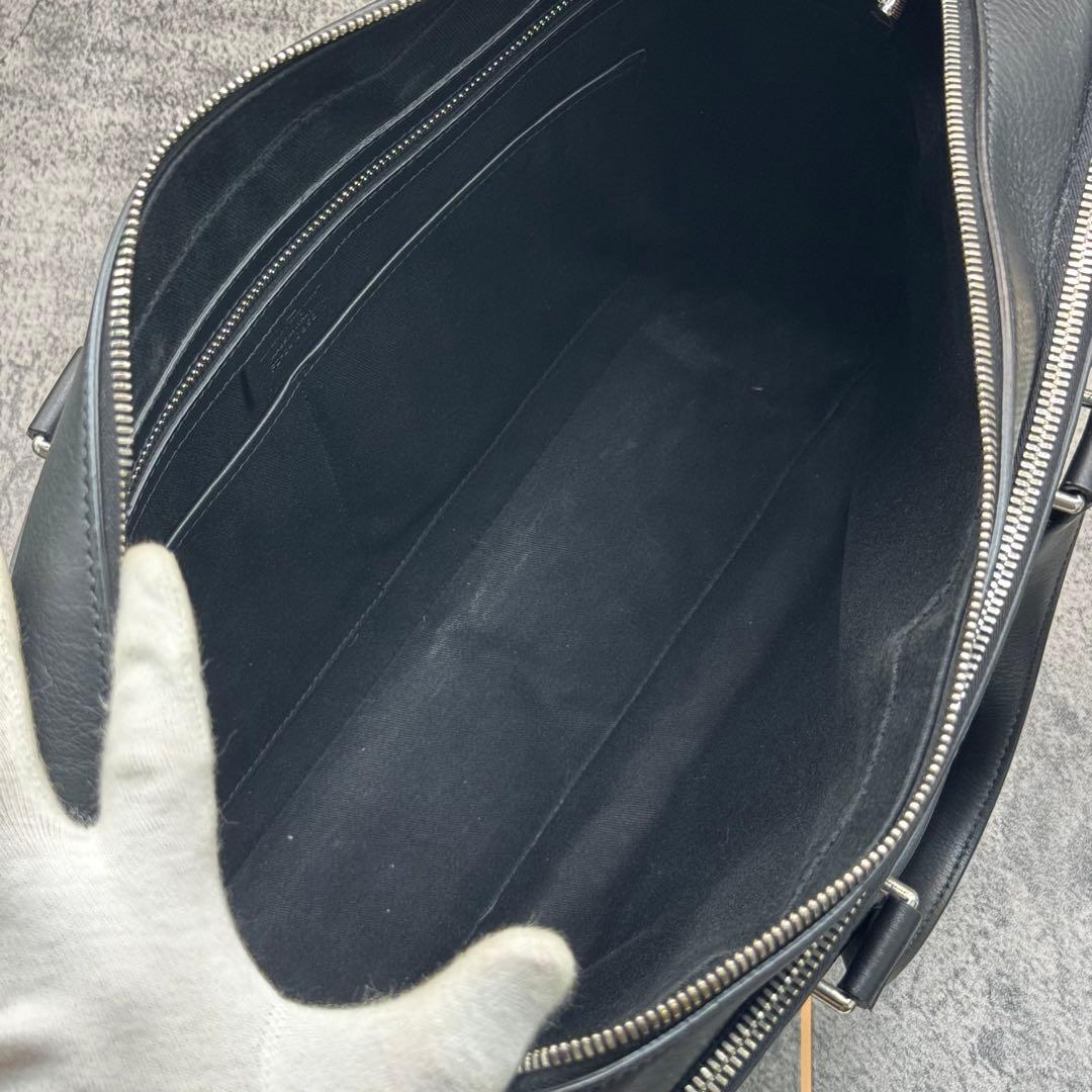 現行 極美品✨フェラガモ エンボス ガンチーニ ブリーフケース ２室 2way