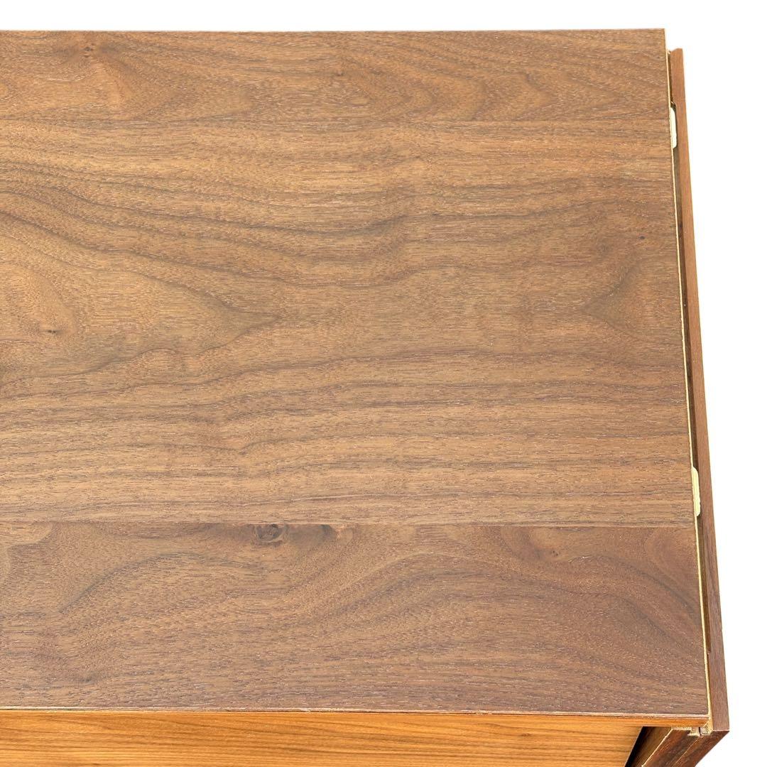 【週末セール】無印良品 ユニットシェルフ用 ボックス フラップ扉 ウォールナット