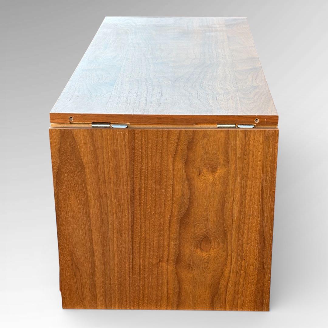 【週末セール】無印良品 ユニットシェルフ用 ボックス フラップ扉 ウォールナット