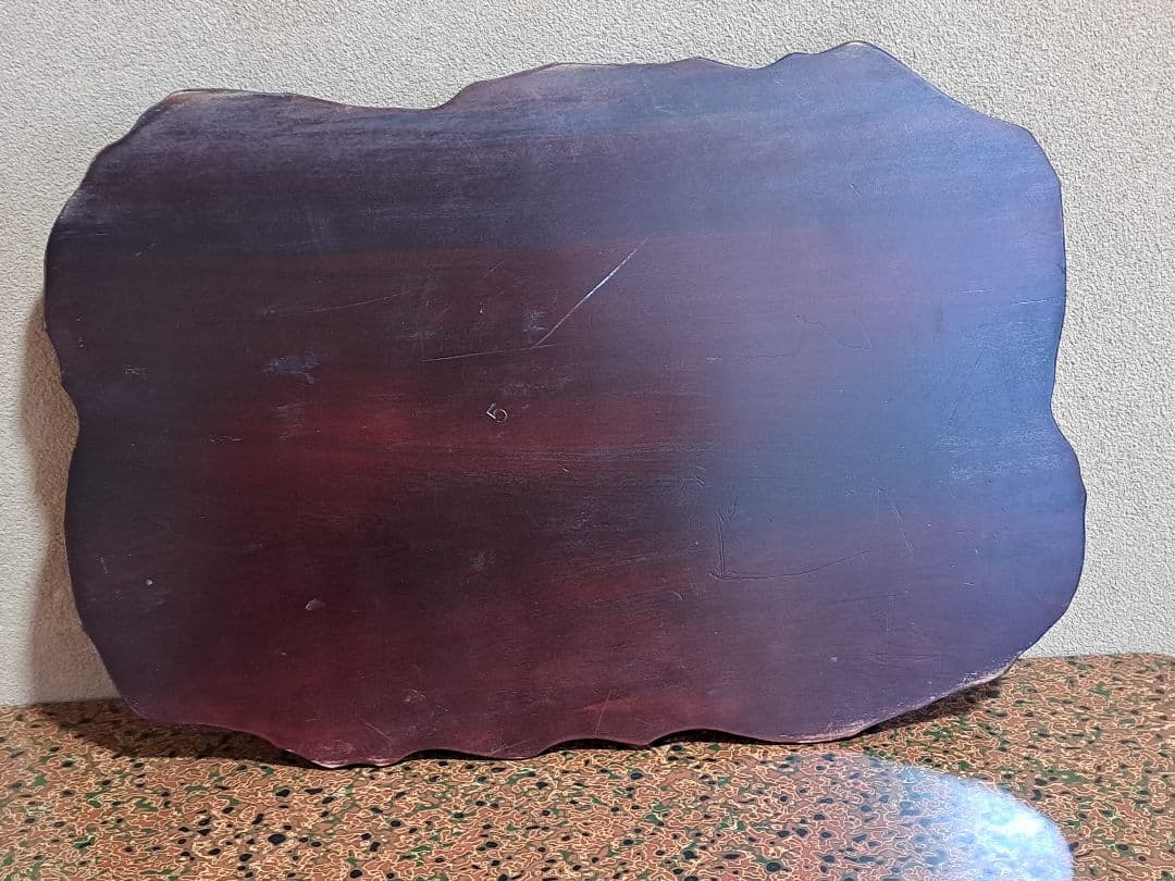 昭和《美術鋳物》駿馬の置物(大型) 木製台座付き